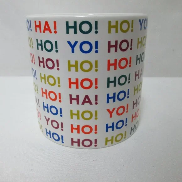 Kate Spade Saturday Ho! Ha! Yo! Mug Cup Microwave & Dishwasher Safe - Picture 4 of 13